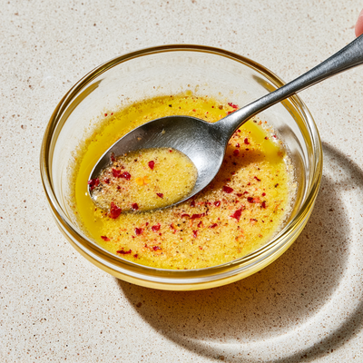 Turmeric yuzu vinaigrette