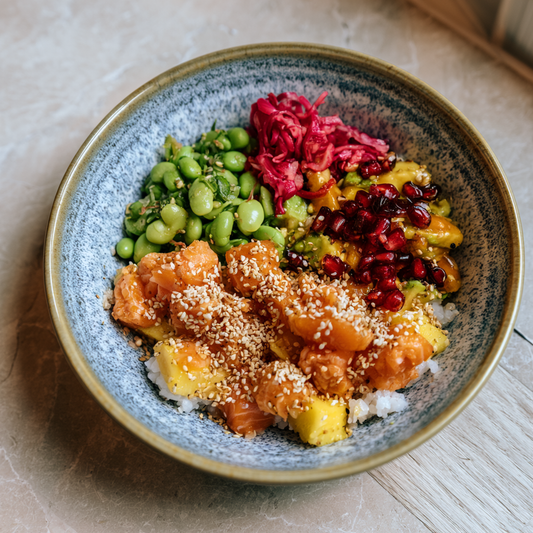 Pokebowl japonais au saumon mariné