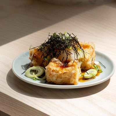 Agedashi doufu tofu frit japonais