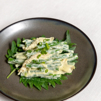 Blanc de poulet et haricots verts à la mayo-wasabi