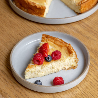 Tarta de queso japonesa soplada