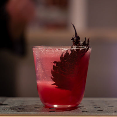 Japanischer Cocktail in Shiso