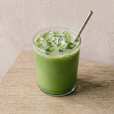 The classic matcha latte from Yamamasa Koyamaen