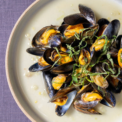 Moules marinières à la japonaise