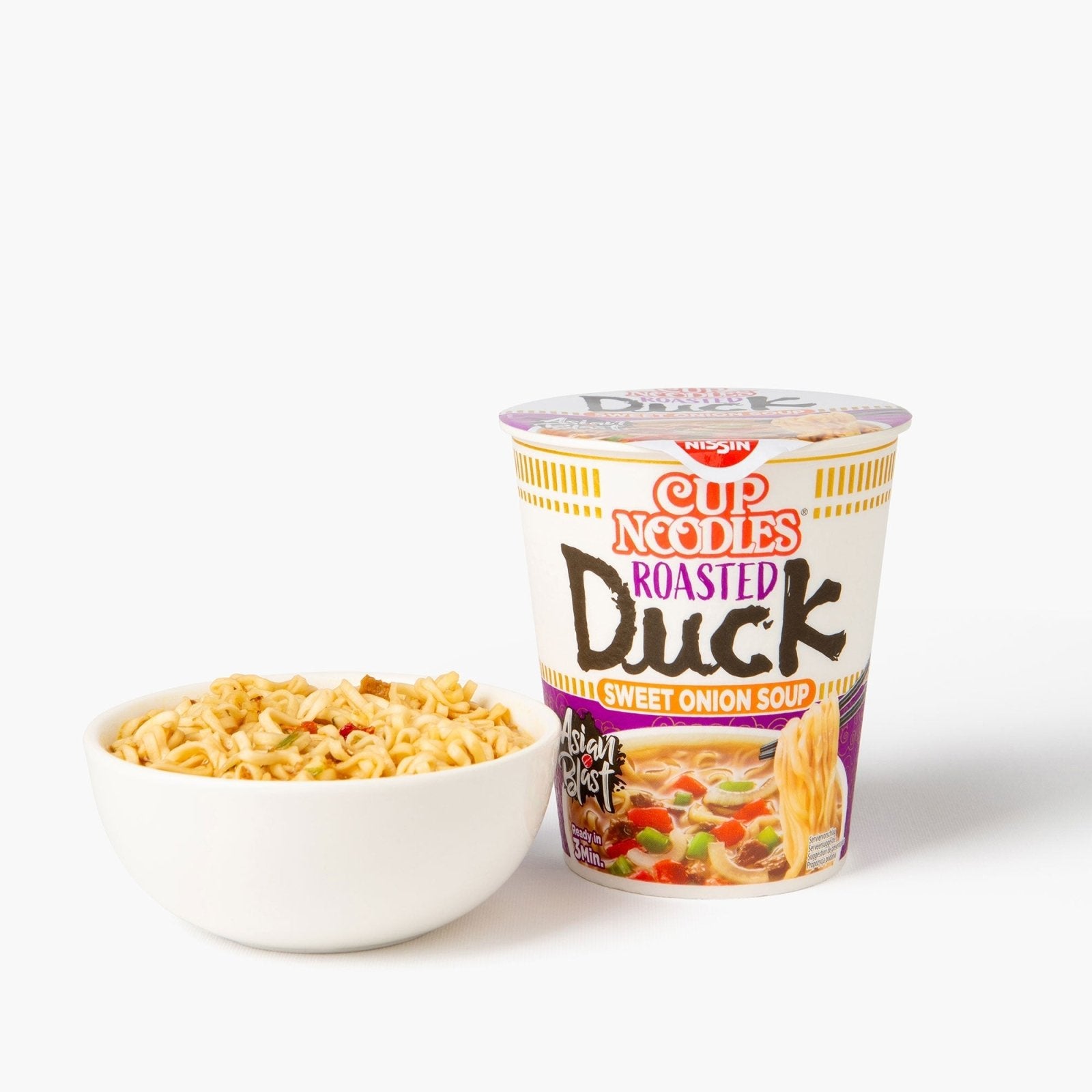 Cup noodles - Ramen instantanés nissin au canard braisé - 65g - Nissin -iRASSHAi