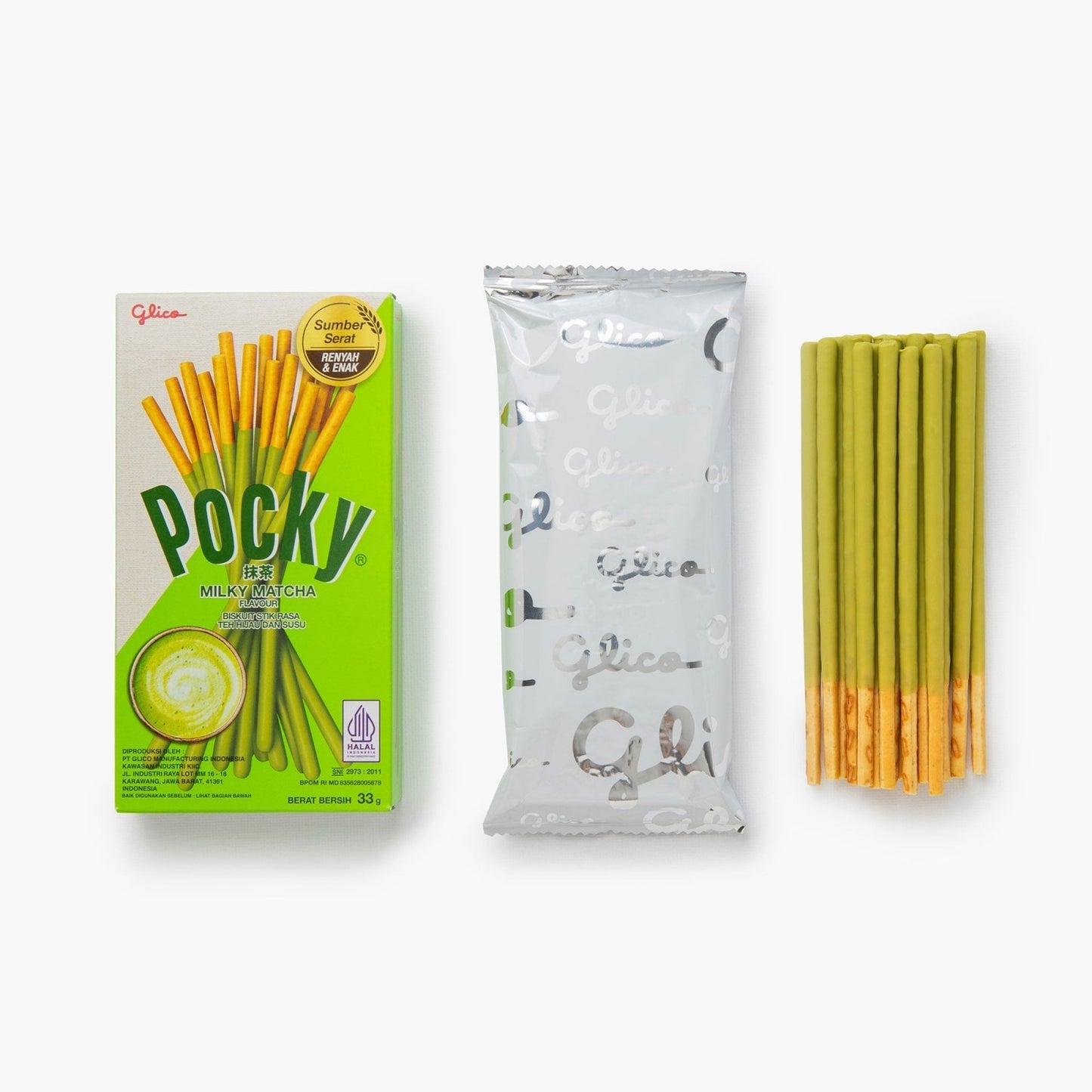 Pocky au thé matcha - 39g - Pocky -iRASSHAi