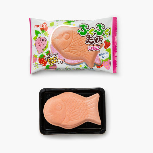 Gaufrette poisson Pukupuku tai à la fraise - 16g - Meito -iRASSHAi