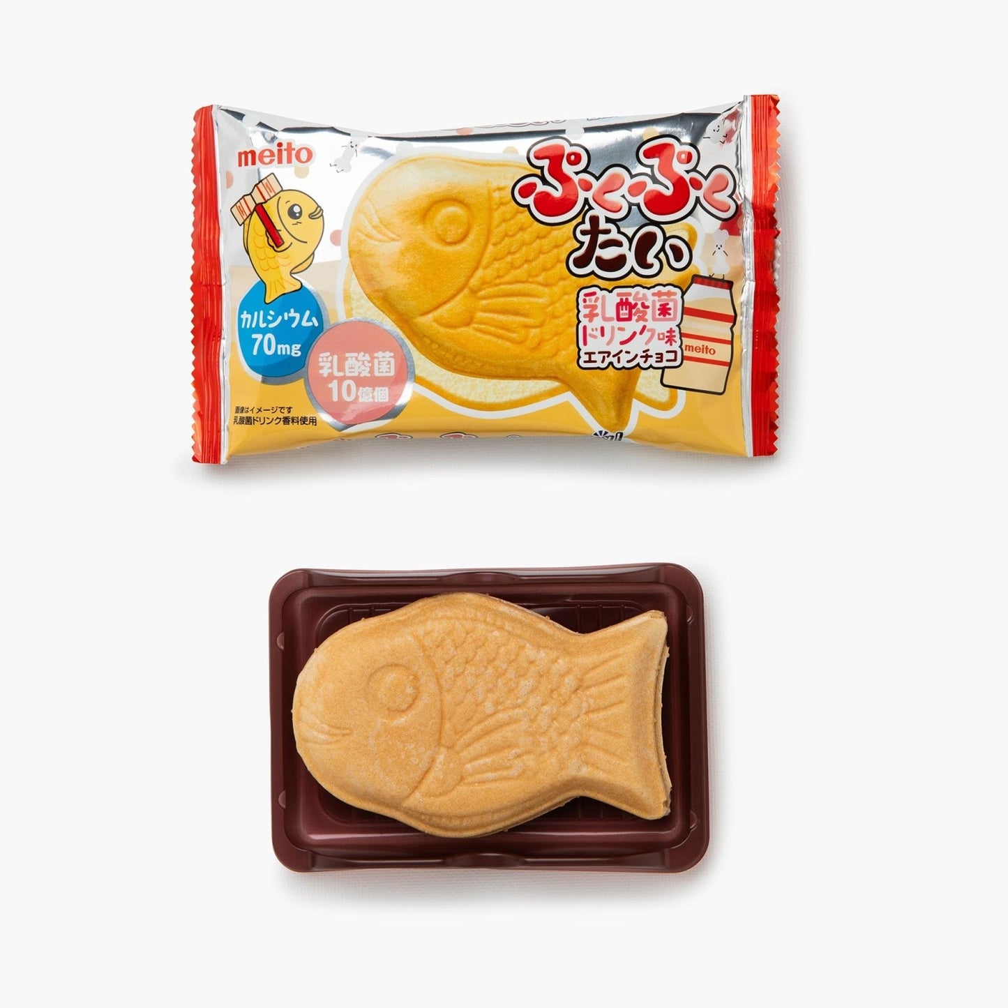 Gaufrette poisson Pukupuku tai au yakult -16g - Meito -iRASSHAi