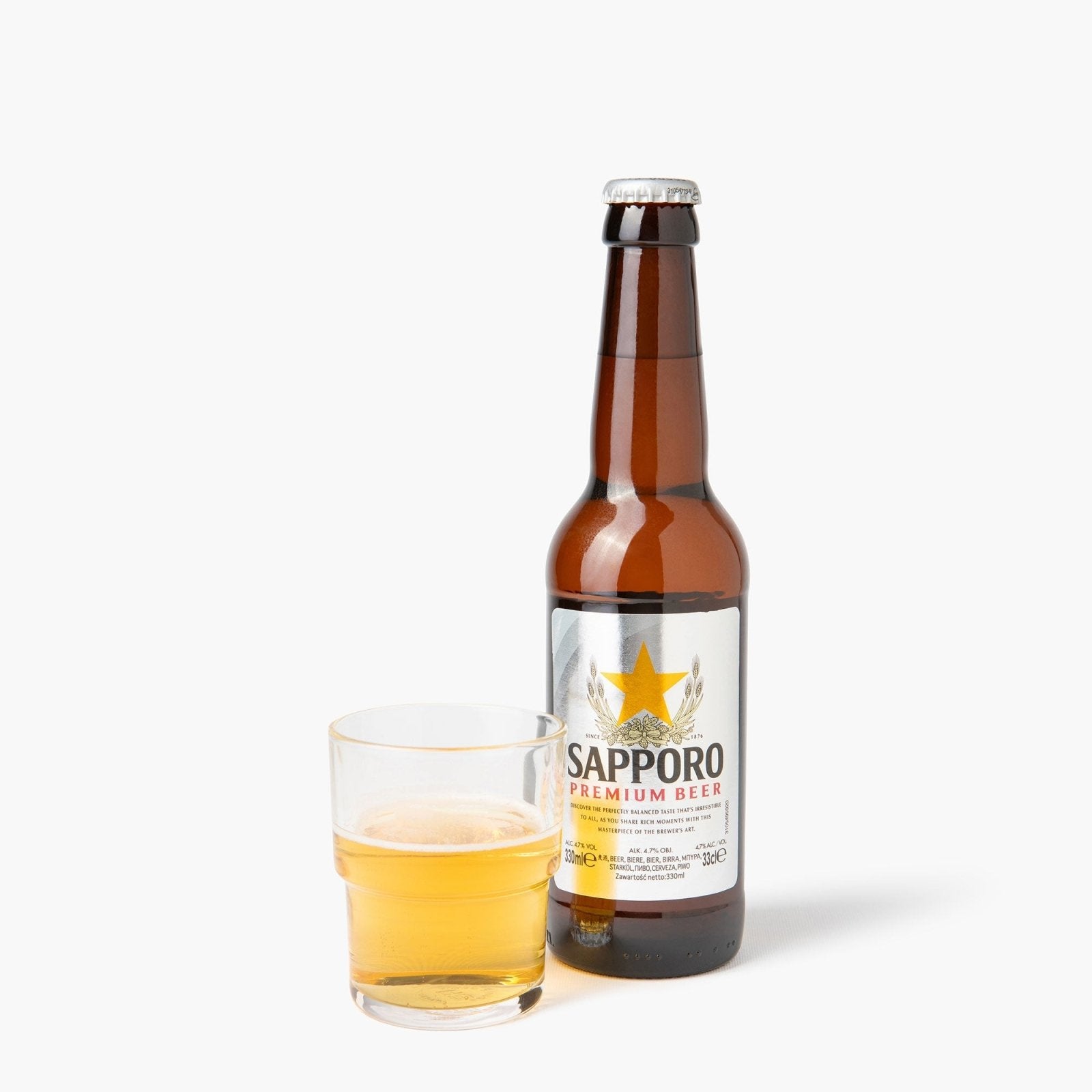 Sapporo beer premium Bière - 330ml - 4.7° - Sapporo breweries -iRASSHAi