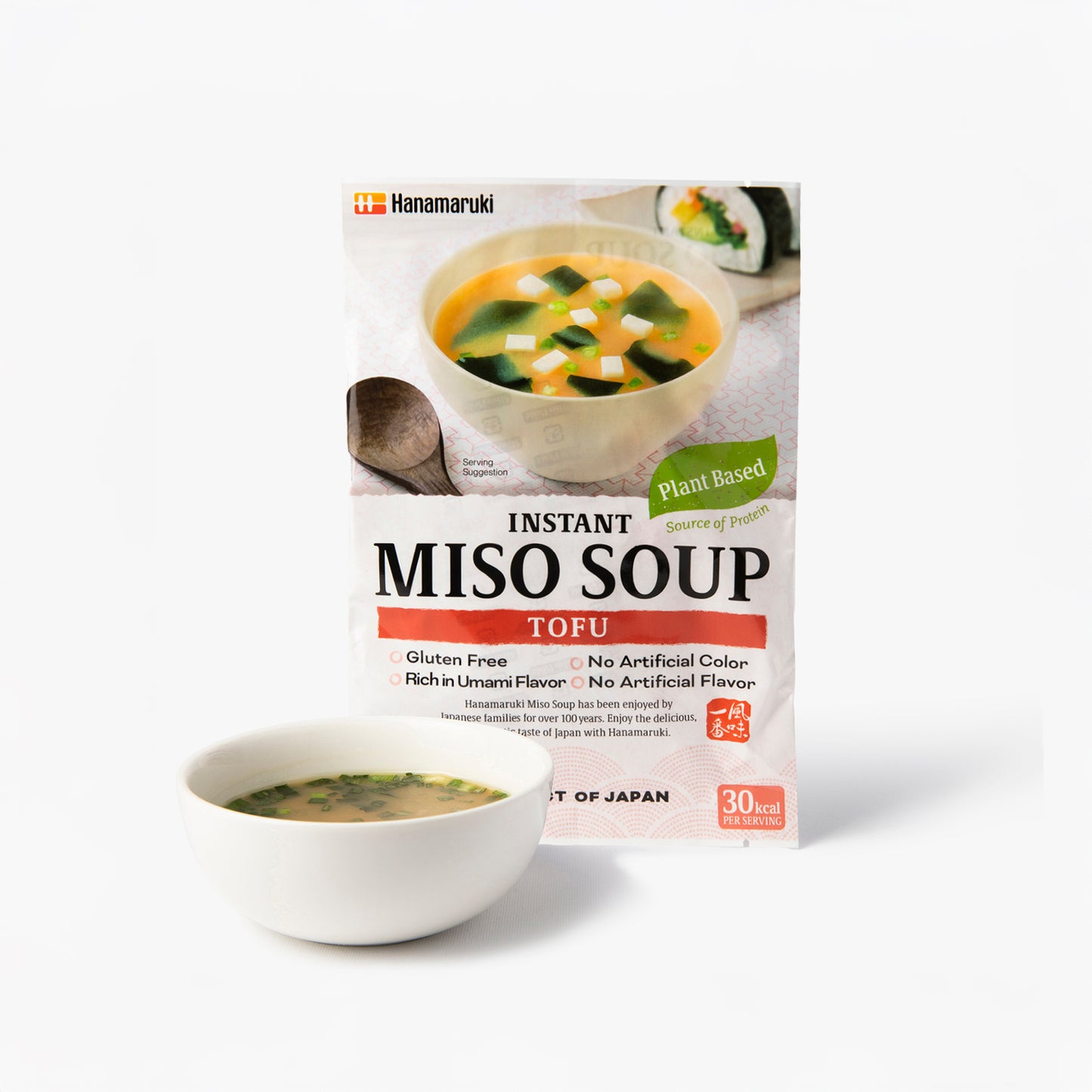 Instant miso soup with tofu - Hanamaruki - 54g