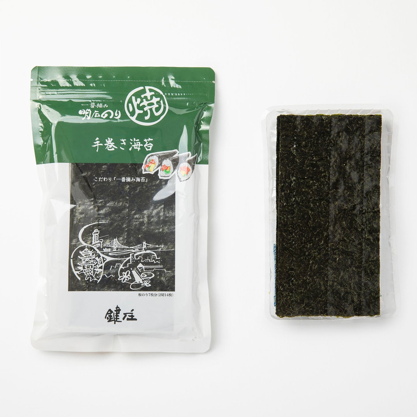 Akashi nori algae fusss grilled in tray - Kagisho - 68g