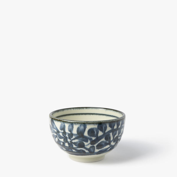 Indigo bowl with arabesque design, Ø 125 mm ⋅ Touga