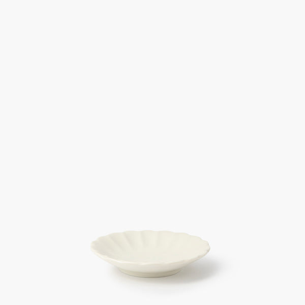 Cuenco con forma de flor de crisantemo blanco mate, Ø 100 mm ⋅ Touga