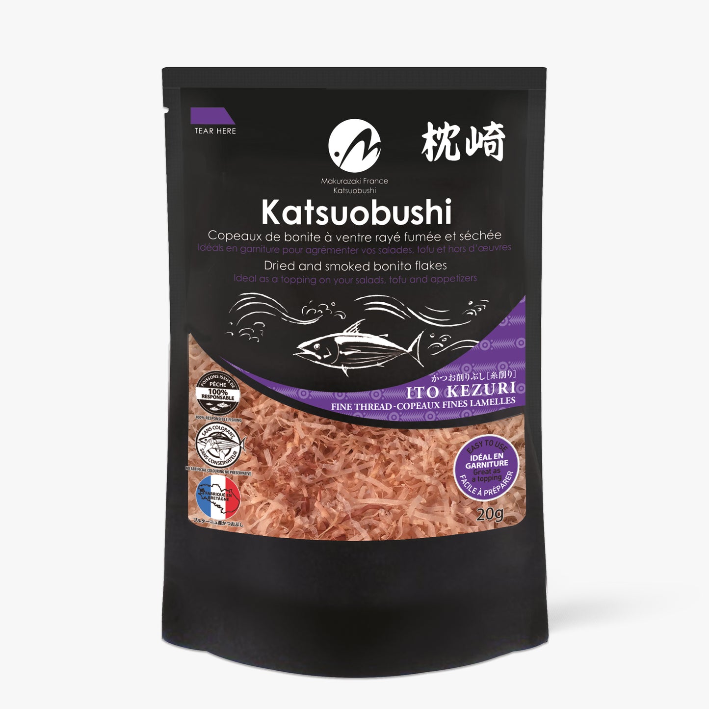 Filaments de bonite séchés katsuobushi - Makurazaki - 20g