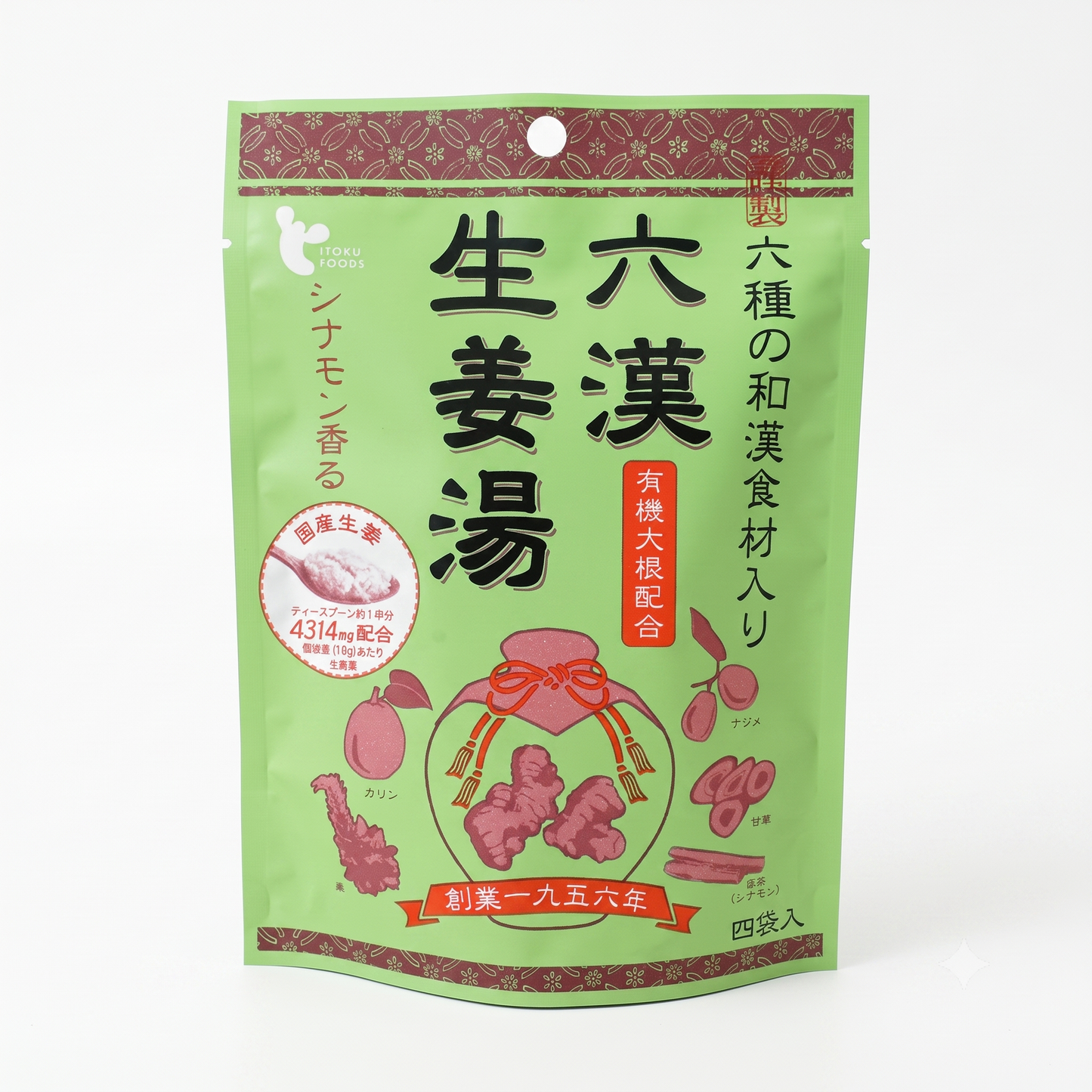 Préparation pour boisson au gingembre et à la cannelle ⋅ Itoku Food ⋅ 64g