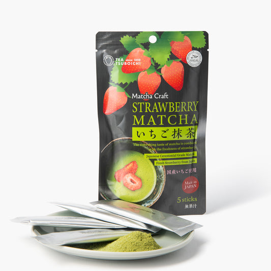 Té matcha con fresa - 5 sobres ⋅ Tsuboichi Tea ⋅ 50 g