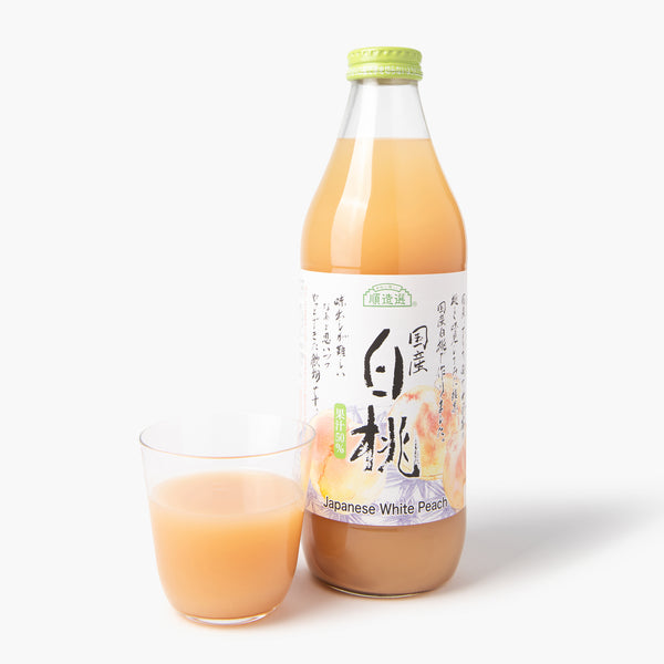 Jus de pêche blanche gros format ⋅ Junzo-sen ⋅ 1L