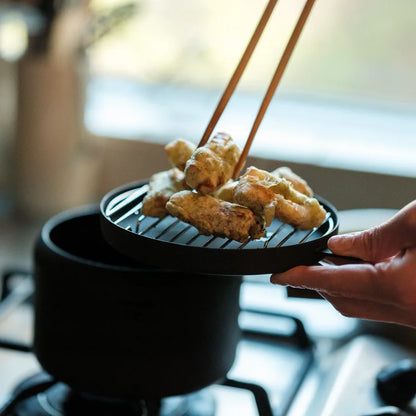 Marmitte à frire avec grille et couvercle  - Fujita Kinzoku