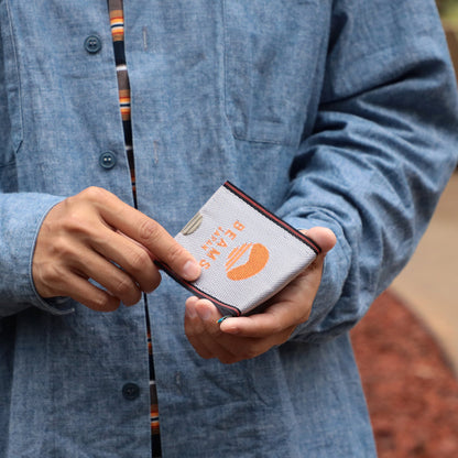 Visitenkartenetui „Tatami“ in Orange ⋅ Takata X BEAMS JAPAN