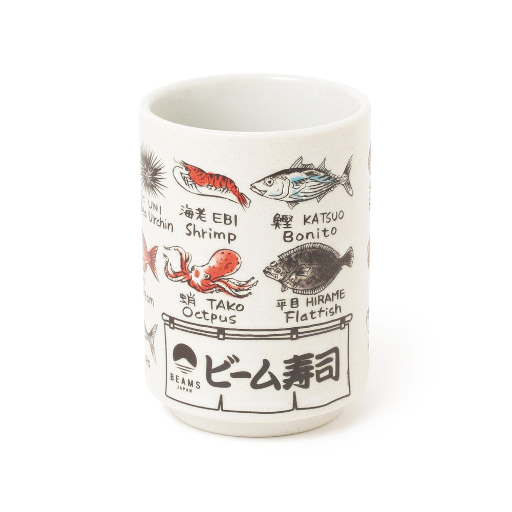 Sushi-Tasse mit Kanji-Motiv ⋅ BEAMS JAPAN