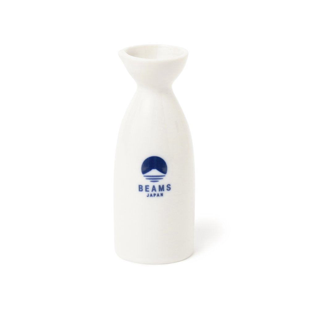 Sake-Krug mit weißem Logo, 180 ml ⋅ BEAMS JAPAN