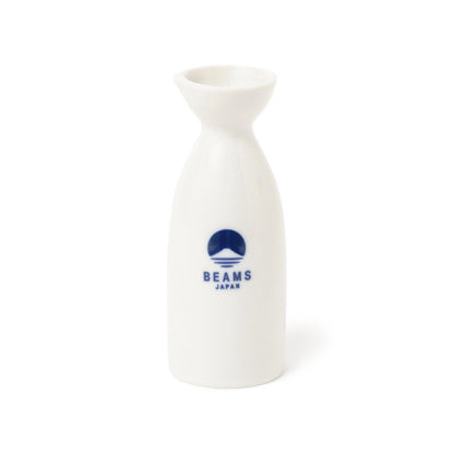 Sake-Krug mit weißem Logo, 180 ml ⋅ BEAMS JAPAN