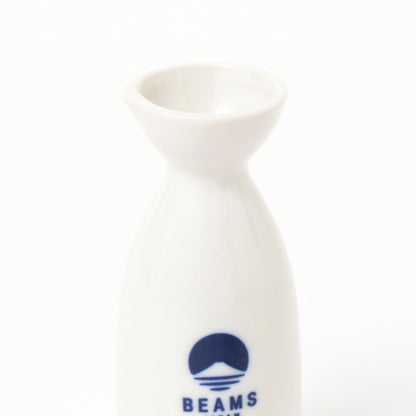 Sake-Krug mit weißem Logo, 180 ml ⋅ BEAMS JAPAN