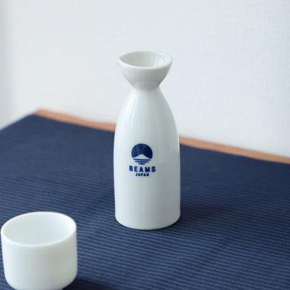 Large 360ml sake pitcher with white logo ⋅ BEAMS JAPAN