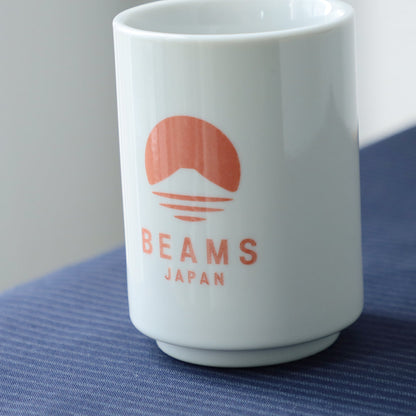Taza de té yunomi con logotipo rojo ⋅ BEAMS JAPAN