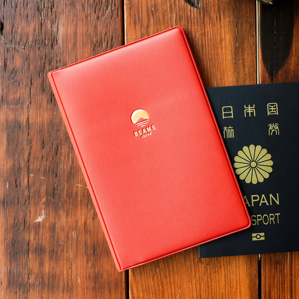 Porte-passeport orange ⋅ BEAMS JAPAN