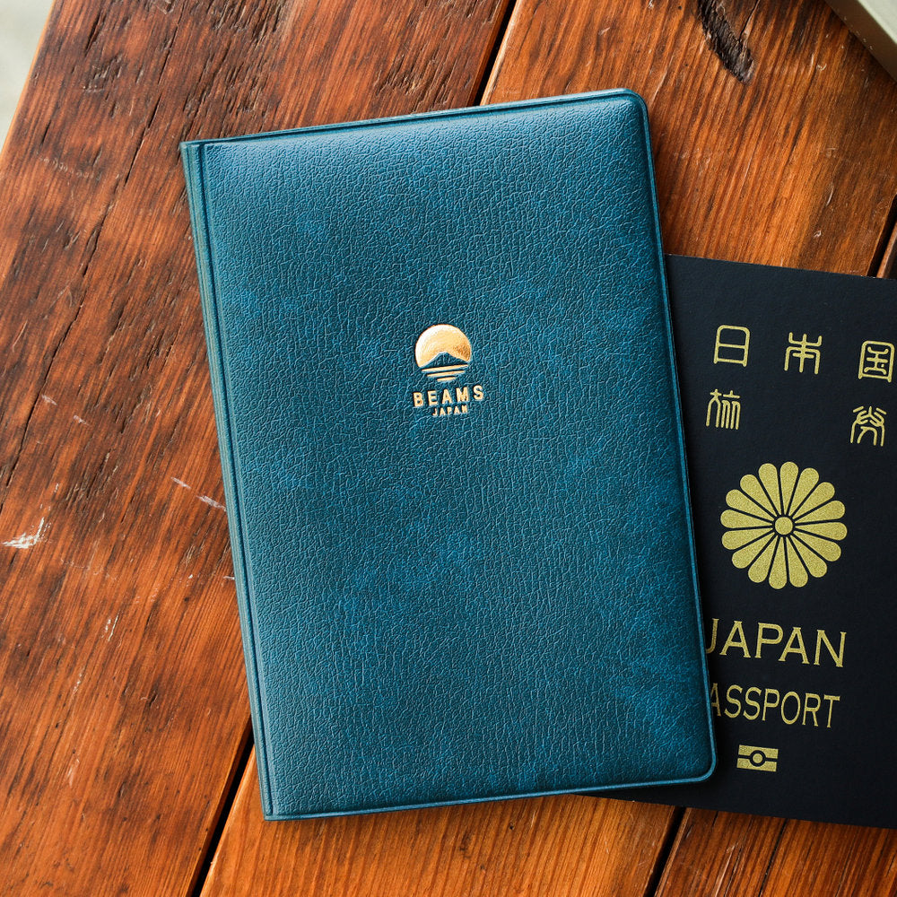 Porte-passeport indigo ⋅ BEAMS JAPAN