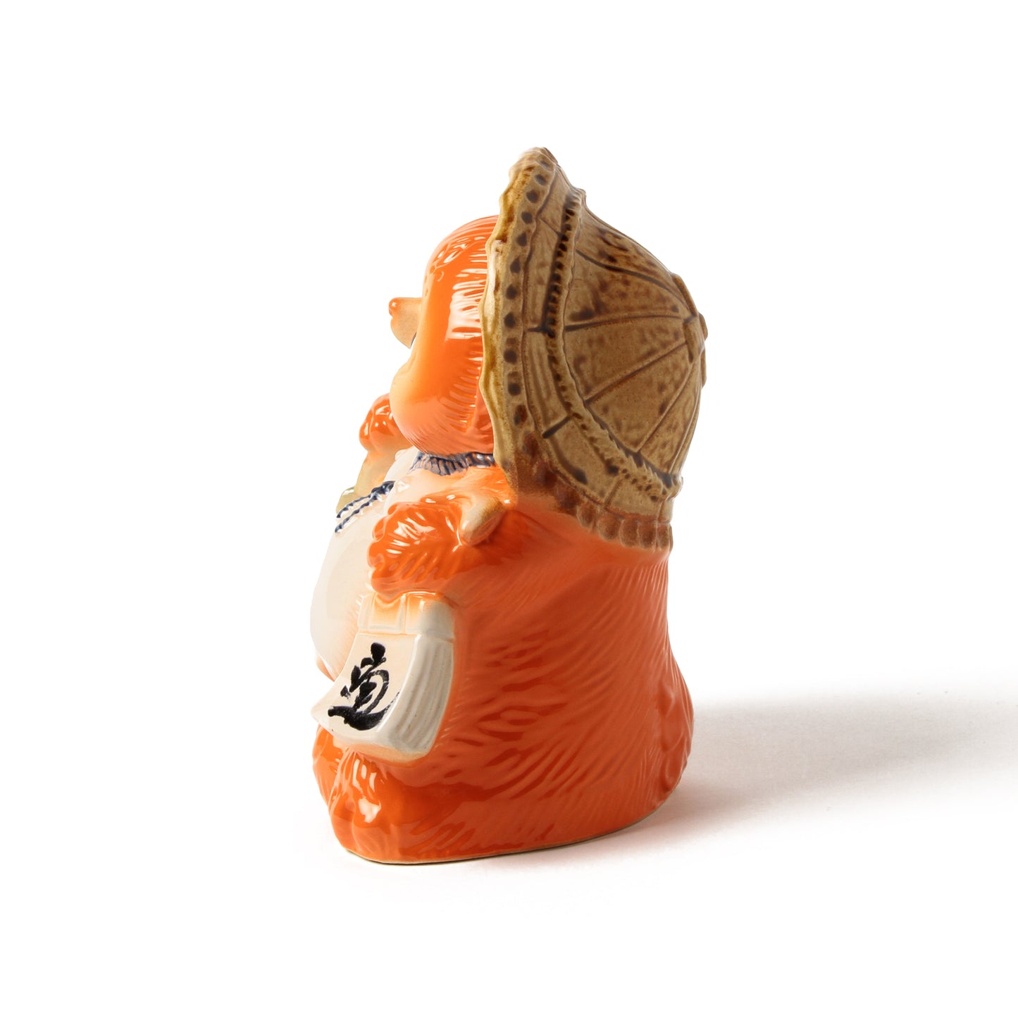Estatua de tanuki de cerámica Shigaraki naranja ⋅ BEAMS JAPAN