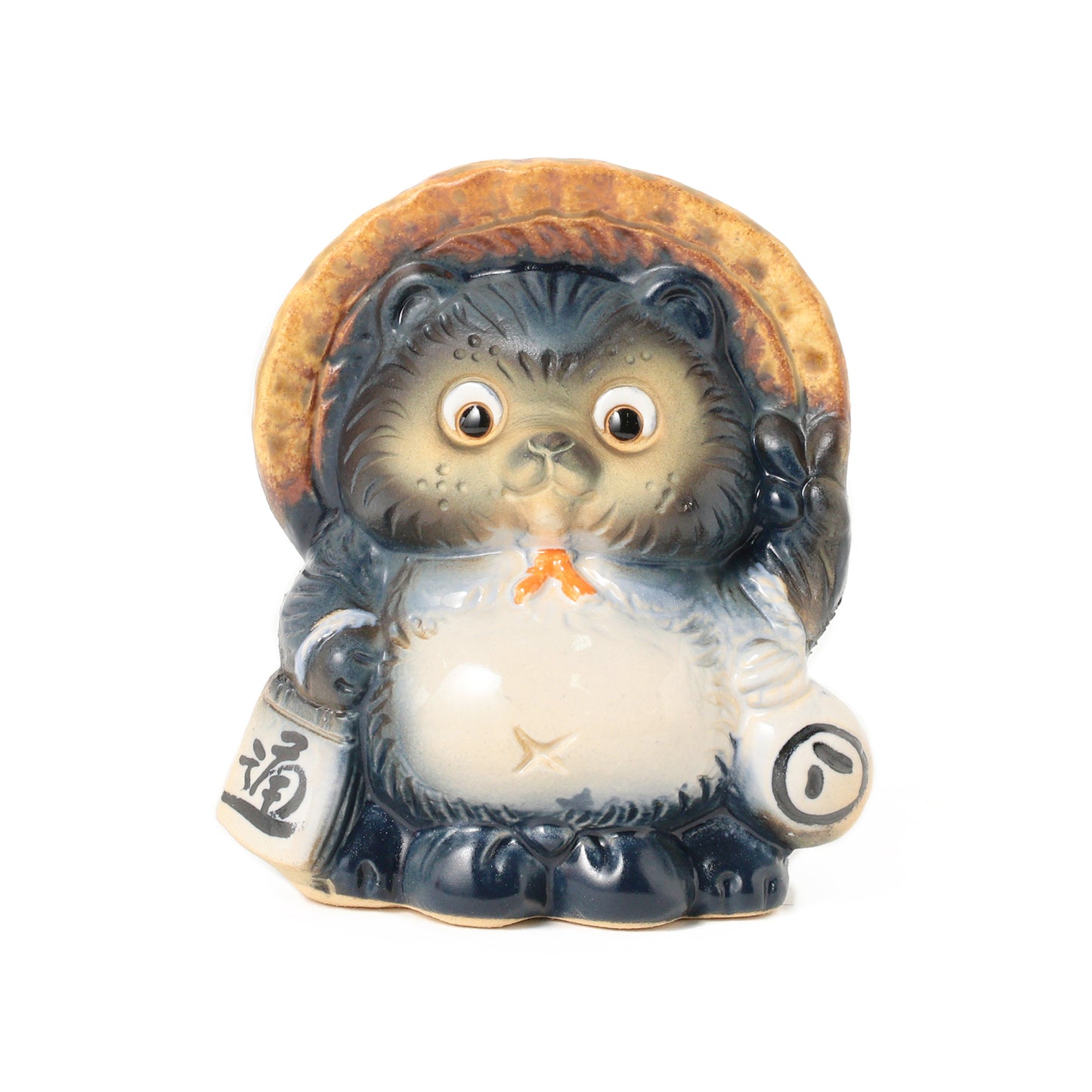 Tanuki-Spardose aus Shigaraki-Keramik in Indigo ⋅ BEAMS JAPAN