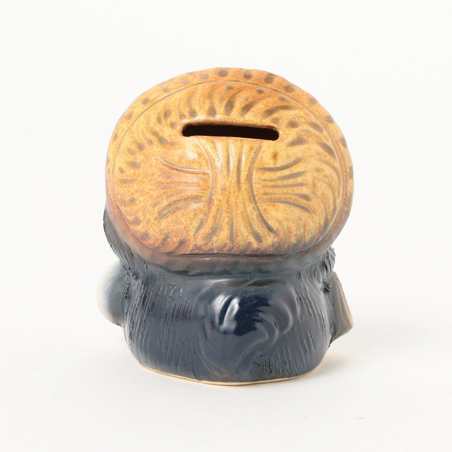 Tanuki-Spardose aus Shigaraki-Keramik in Indigo ⋅ BEAMS JAPAN