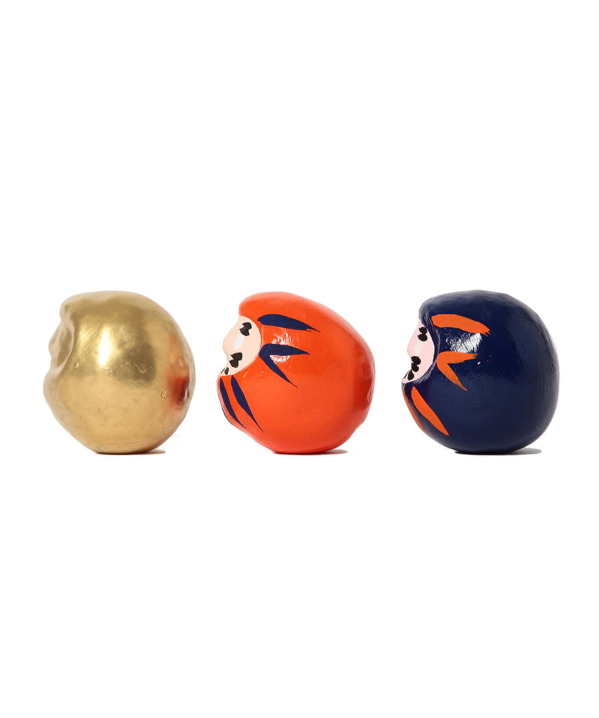 Orangefarbener Mini-Daruma ⋅ BEAMS JAPAN