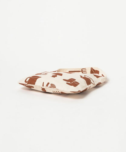Weiß-braune Tasche mit einem Henkel ⋅ Katsuyama Yachiyo