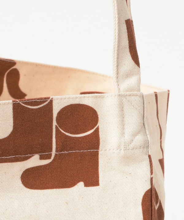Weiß-braune Tasche mit einem Henkel ⋅ Katsuyama Yachiyo