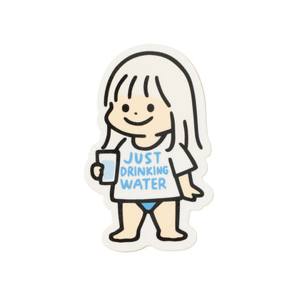 Sticker just drinking water ⋅ Yu-Tanpo