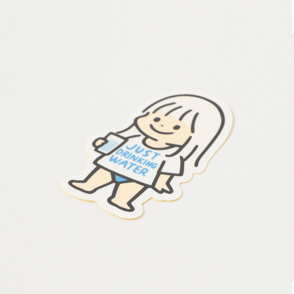 Sticker just drinking water ⋅ Yu-Tanpo