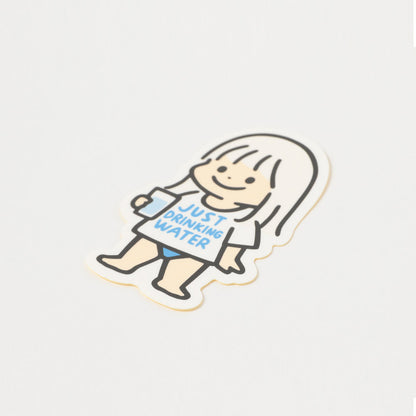 Sticker just drinking water ⋅ Yu-Tanpo