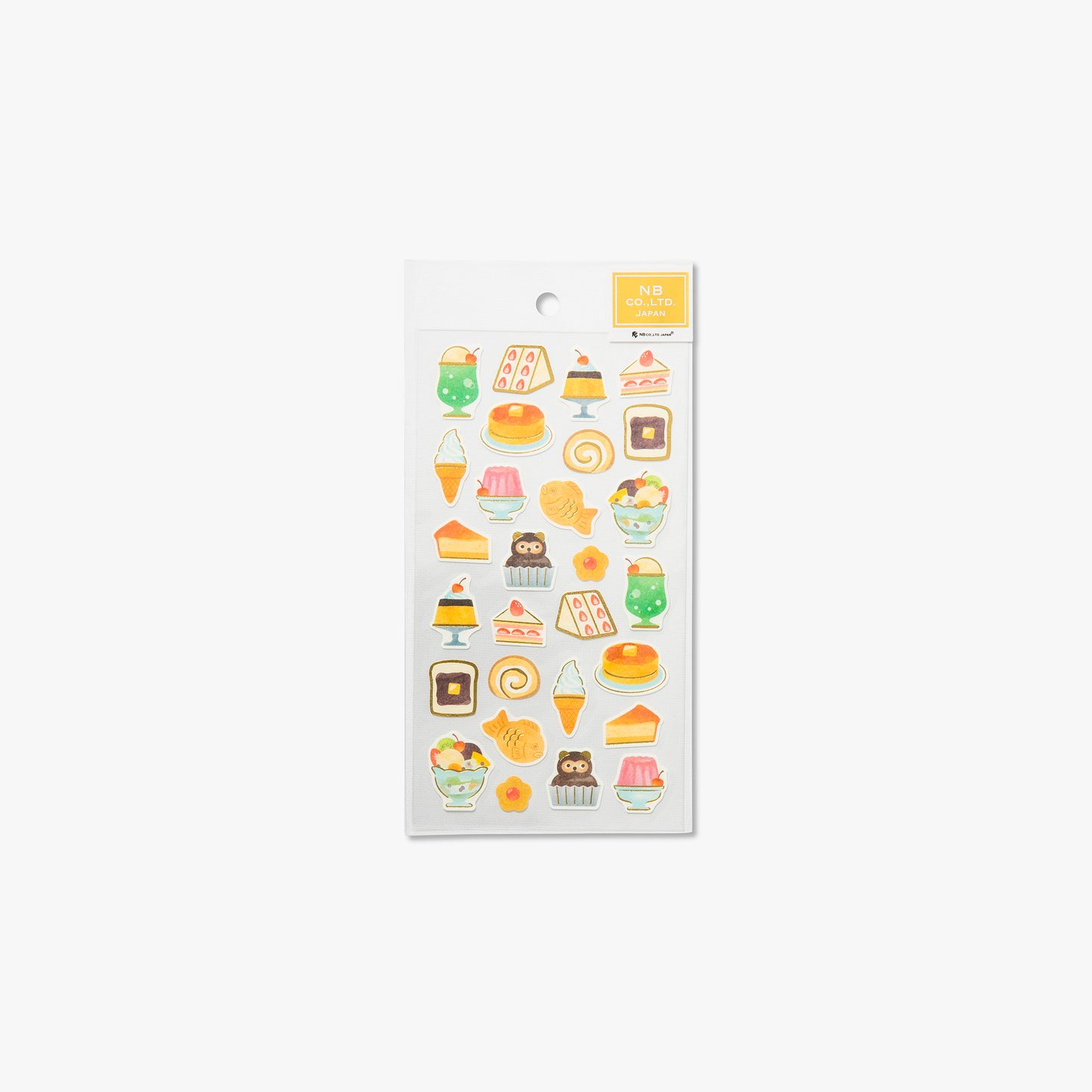 Stickers autocollants de style japonais : snacks ⋅ NB