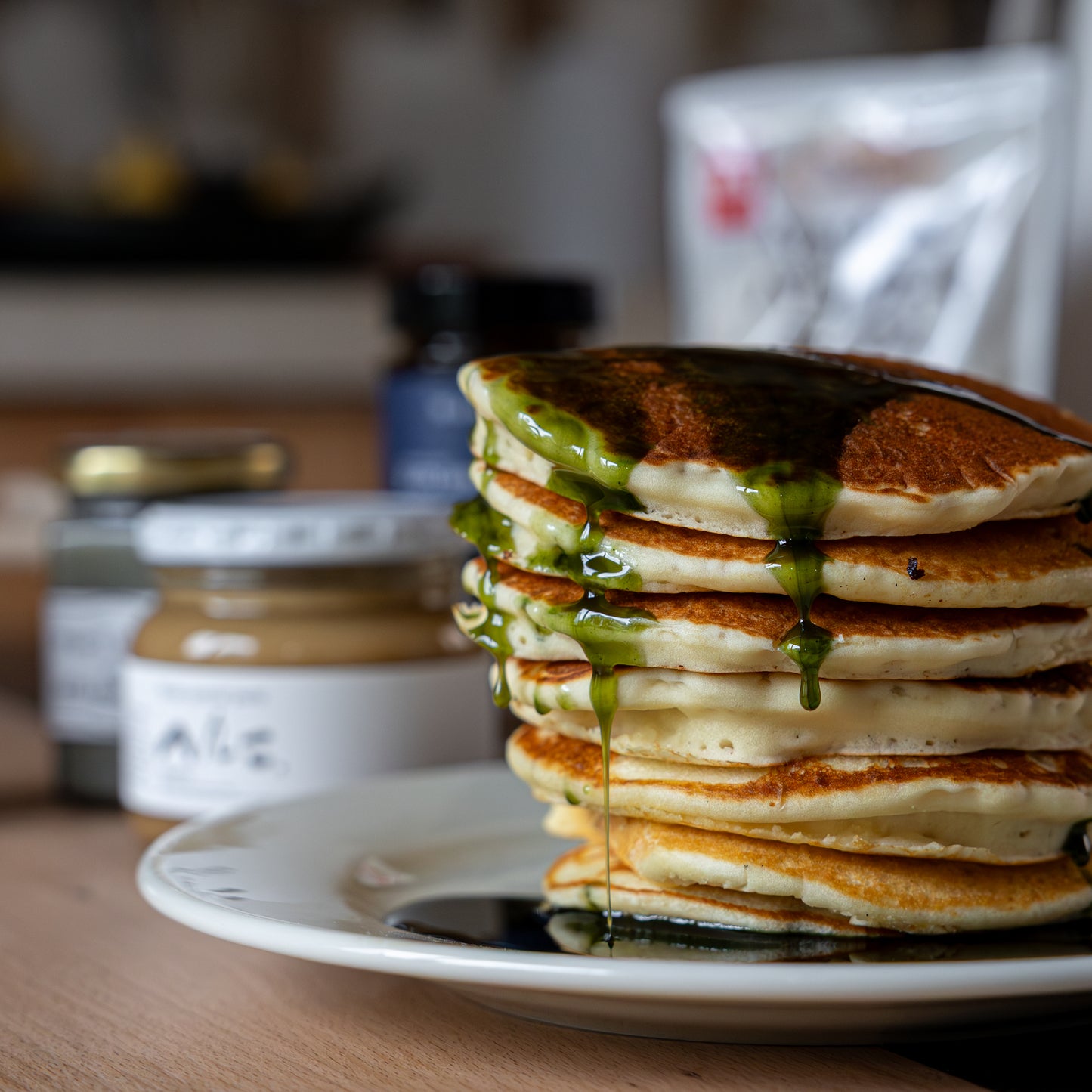 Sirop de sucre noir kuromitsu d'Okinawa au matcha ⋅ Choshiya ⋅ 200g