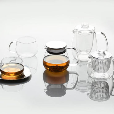 Transparent glass teapot with filter 680ml - Kinto