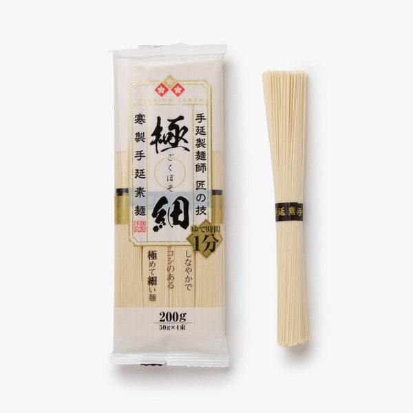 Somen Noodles estirados a mano 4 porciones ⋅ Tanaka Bussan ⋅ 200g