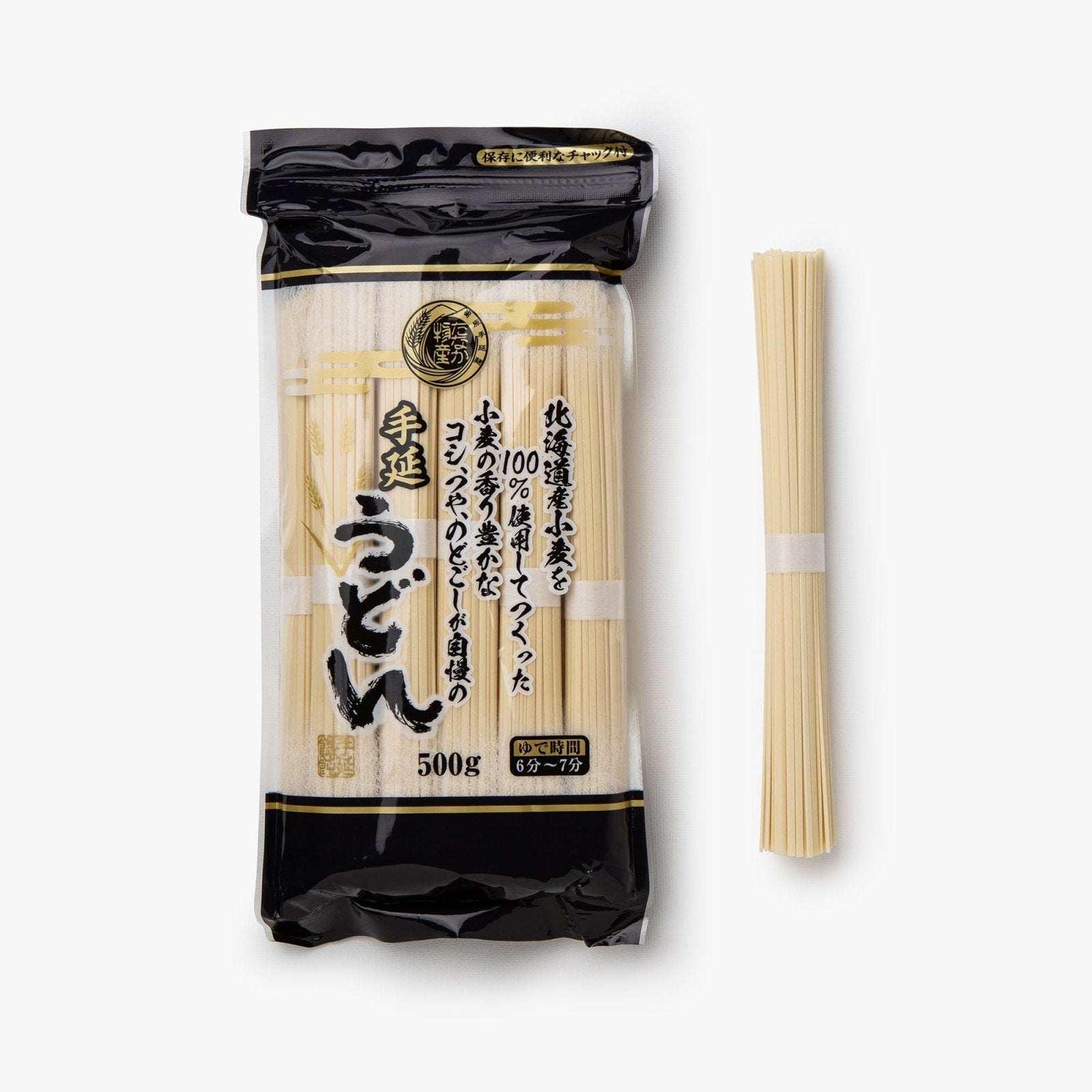 Nouilles de blé épaisses étirées à la main - 500g - Tanaka Bussan - iRASSHAi