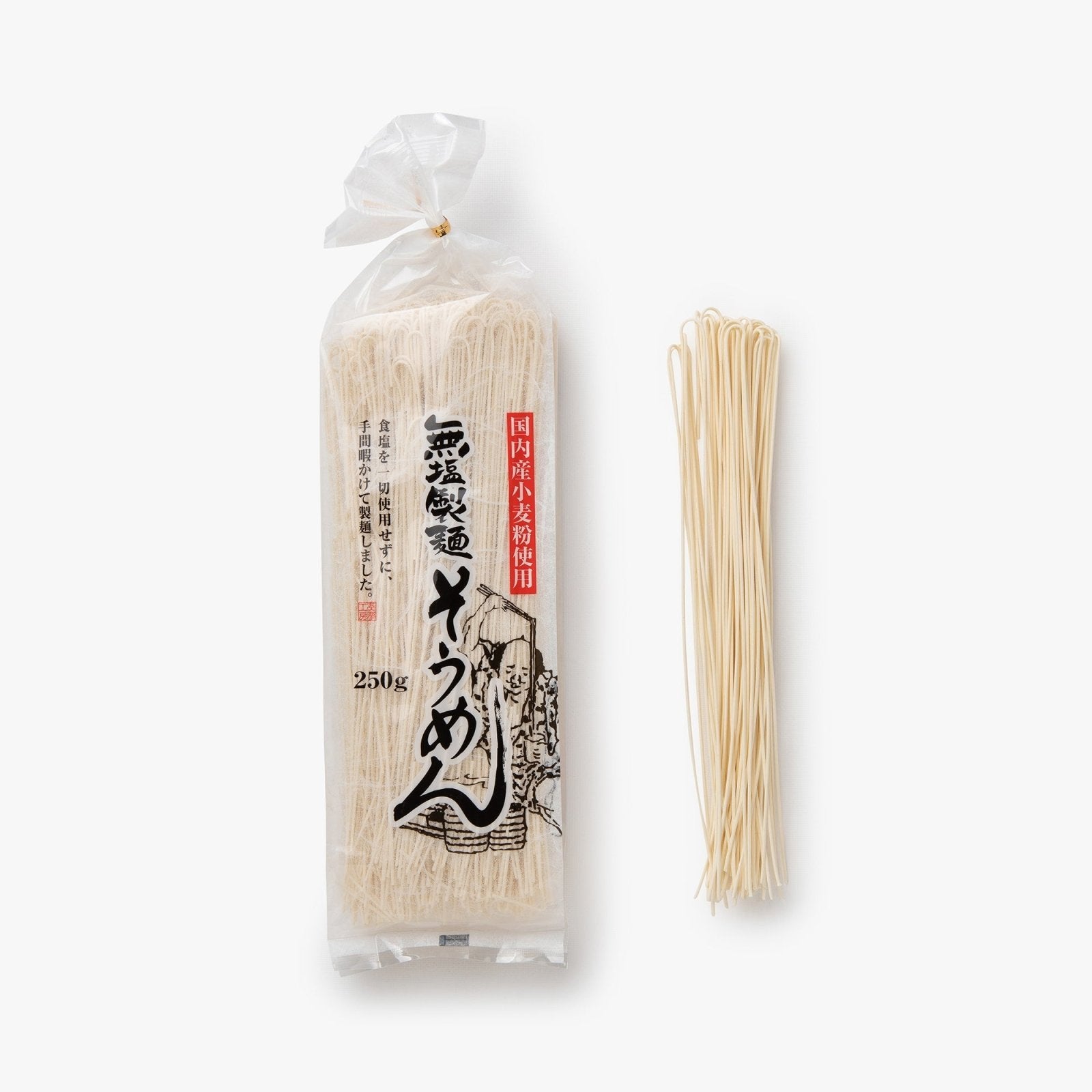 Nouilles de blé fines sans sel - 250g - Tanaka Bussan - iRASSHAi