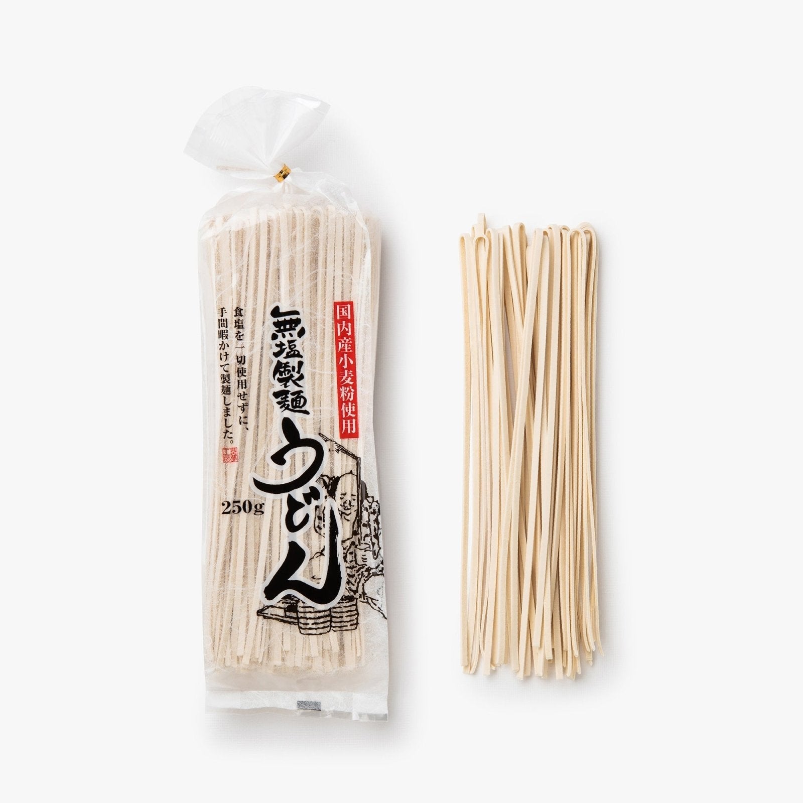 Nouilles de blé épaisses sans sel - 250g - Tanaka Bussan - iRASSHAi