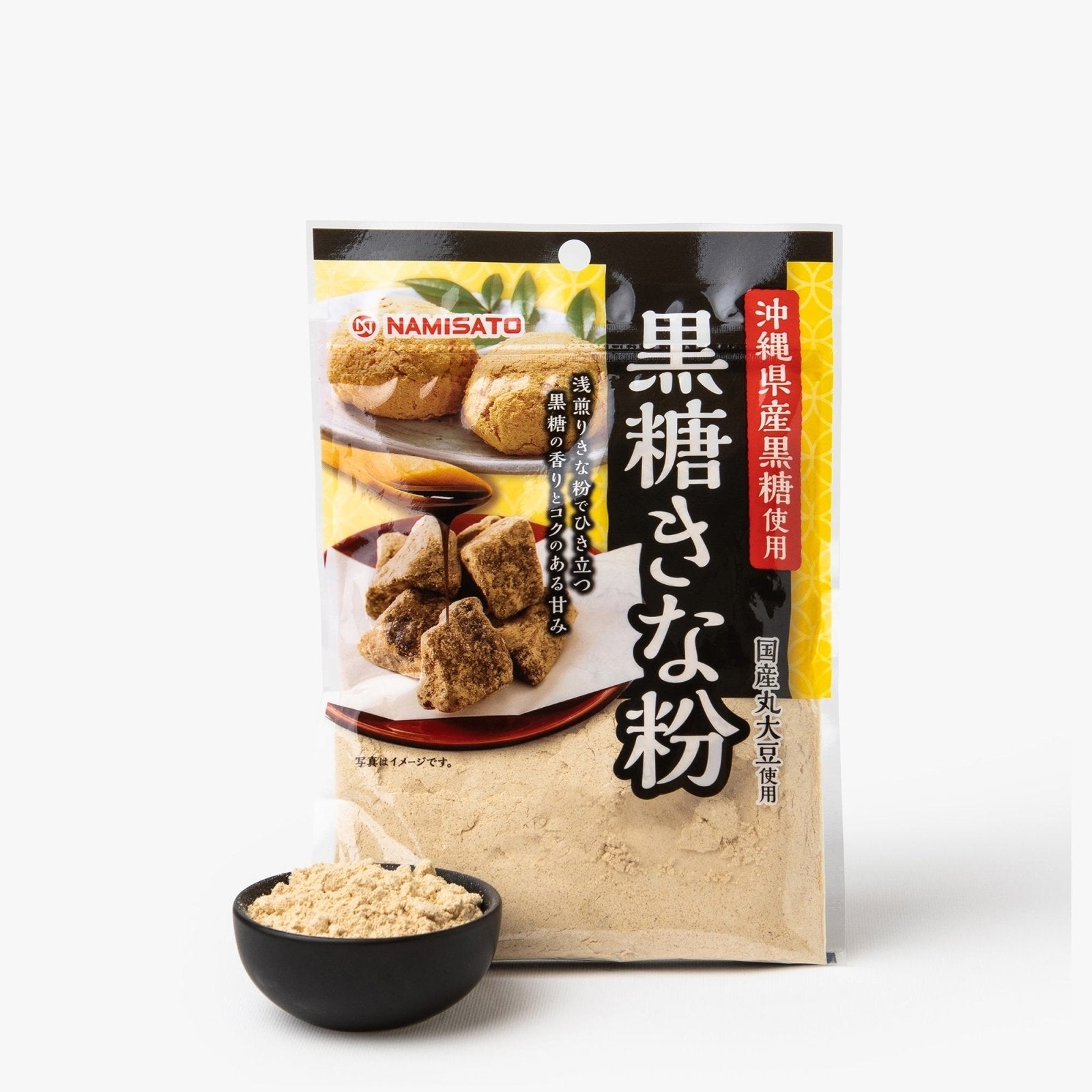 Poudre de soja au sucre noir muscovado d'okinawa - 70g - Namisato - iRASSHAi