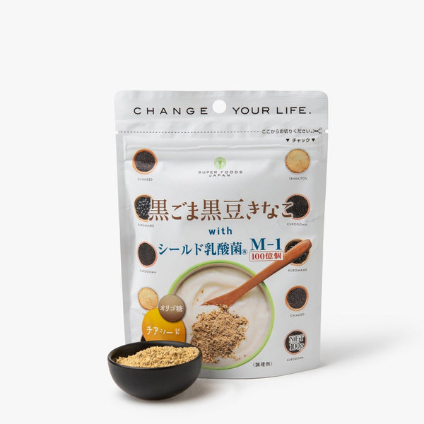 Kinako black soy powder in black sesame - Namisato - 100g