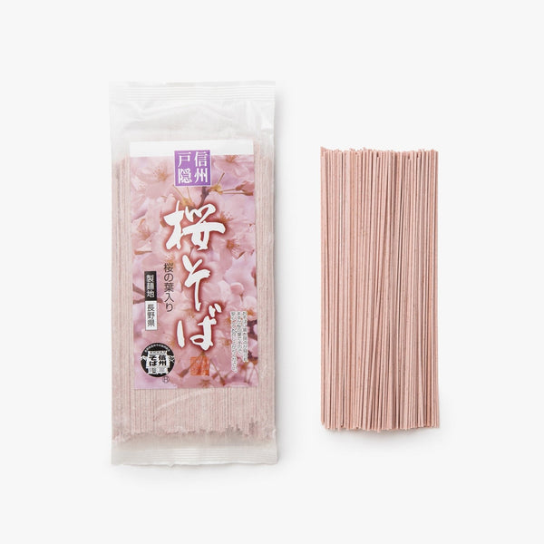 Soba Noodles con flores de cerezo - Shinshu Togakushi Soba - 200g